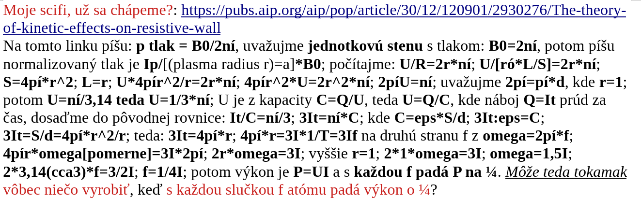 Porazí raz Tokamak Hrubošovu hypotézu? ♥️♥️♥️