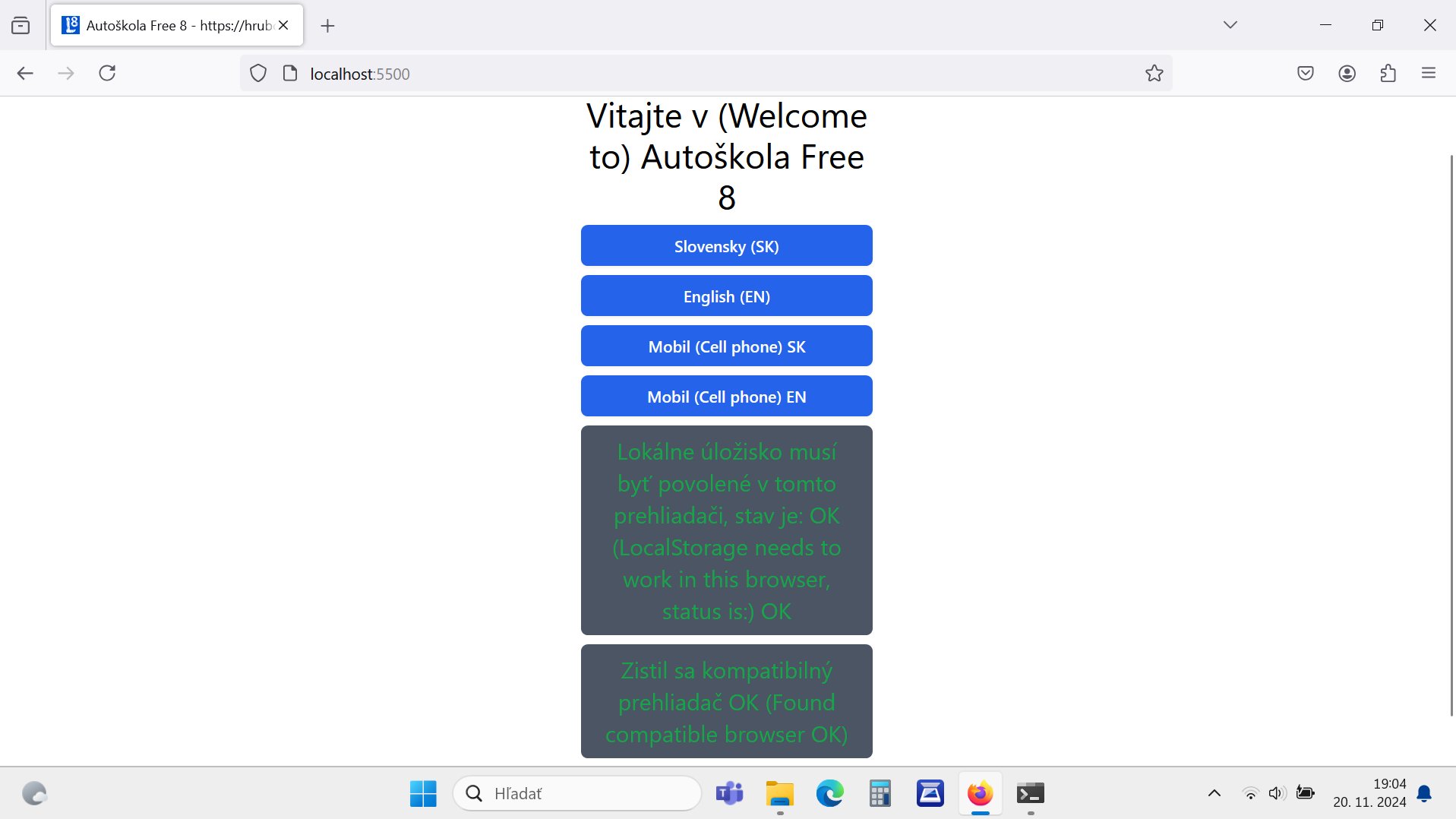 windows 11 running autoskola 8